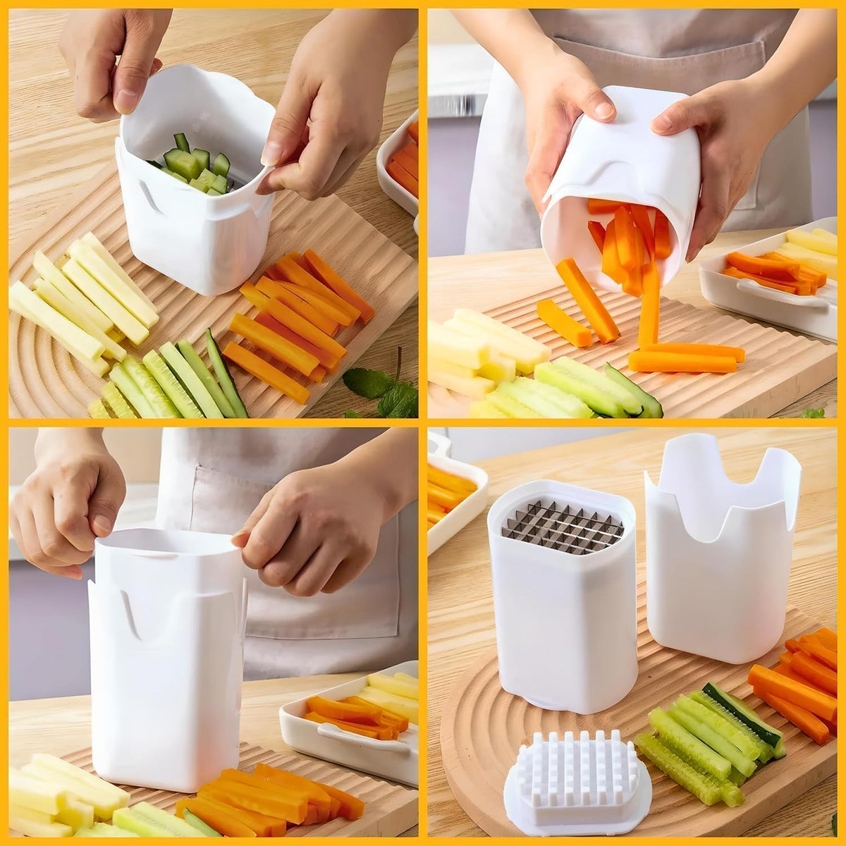 Quick & Effortless French Fry & Veggie Cutter