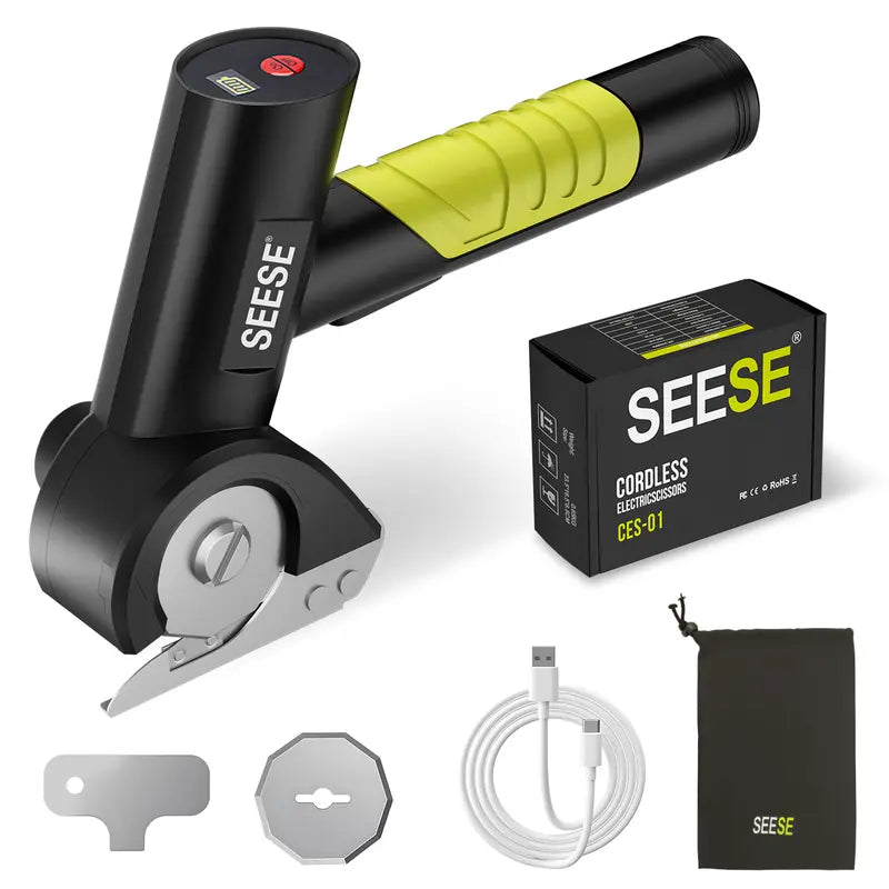 Cut Through Anything in Seconds Without Hand Fatigue – Premium Cordless Electric Scissors