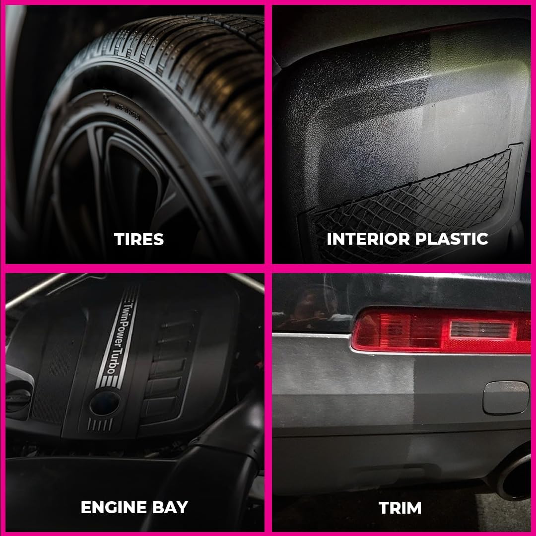 Instant High-Gloss Shine Spray for Tires, Trim & Interior