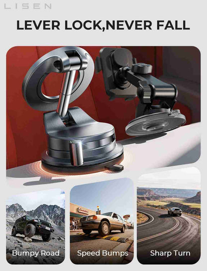 Electric Auto-Suction Magnetic Car Mount for MagSafe