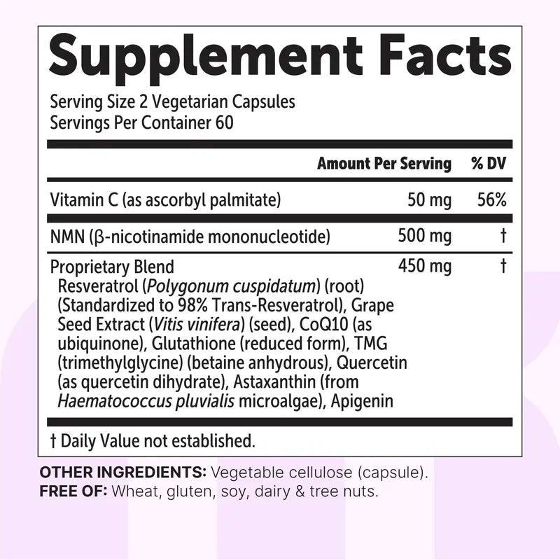 10-in-1 NMN Supplement 1000mg – Ultimate Cellular Energy & Anti-Aging Complex