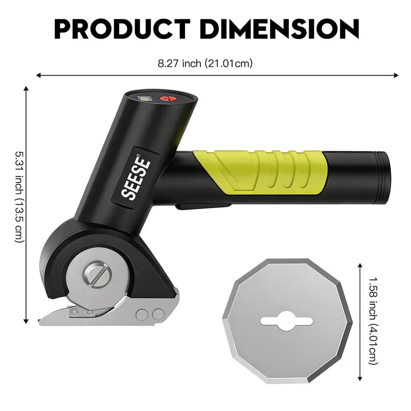 Cut Through Anything in Seconds Without Hand Fatigue – Premium Cordless Electric Scissors