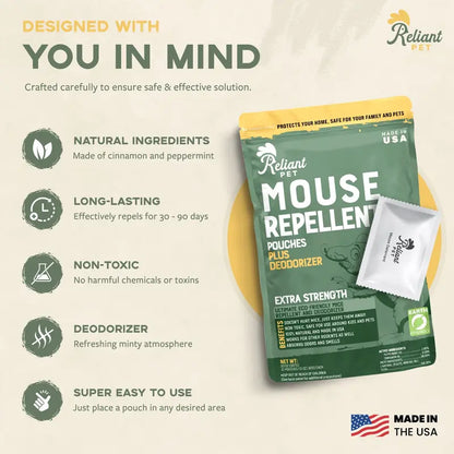 Natural Peppermint Oil Mouse Repellent Pouches – Safe For Kids & Pets