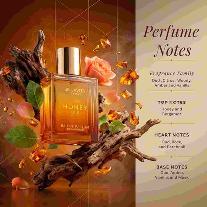 Long-Lasting Honey Oud Eau De Parfum Spray for Men & Women
