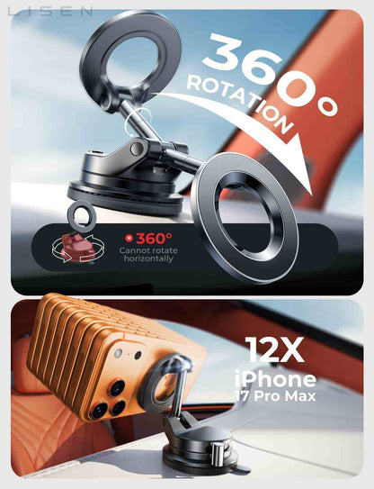 Electric Auto-Suction Magnetic Car Mount for MagSafe