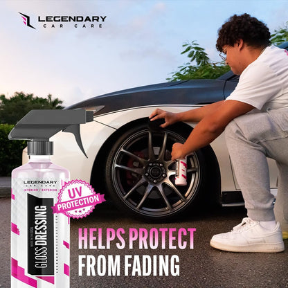 Instant High-Gloss Shine Spray for Tires, Trim & Interior