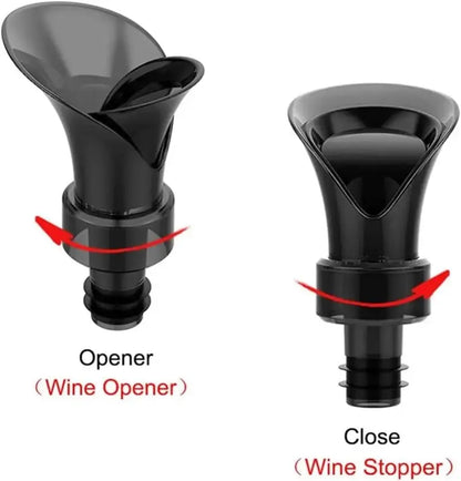 2-in-1 Petal Wine Pourer & Stopper: Drip-Free Aerator