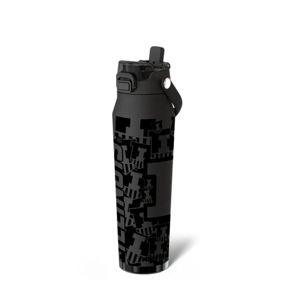 32oz Dual-Lid Insulated Stainless Steel Water Bottle — Sip & Chug in One