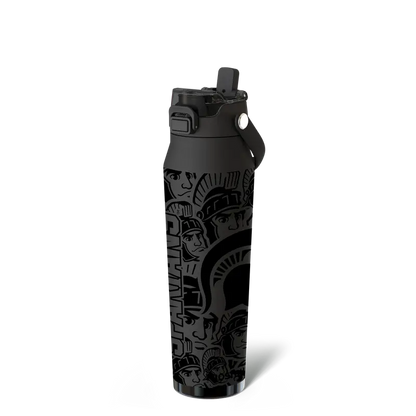 32oz Dual-Lid Insulated Stainless Steel Water Bottle — Sip & Chug in One