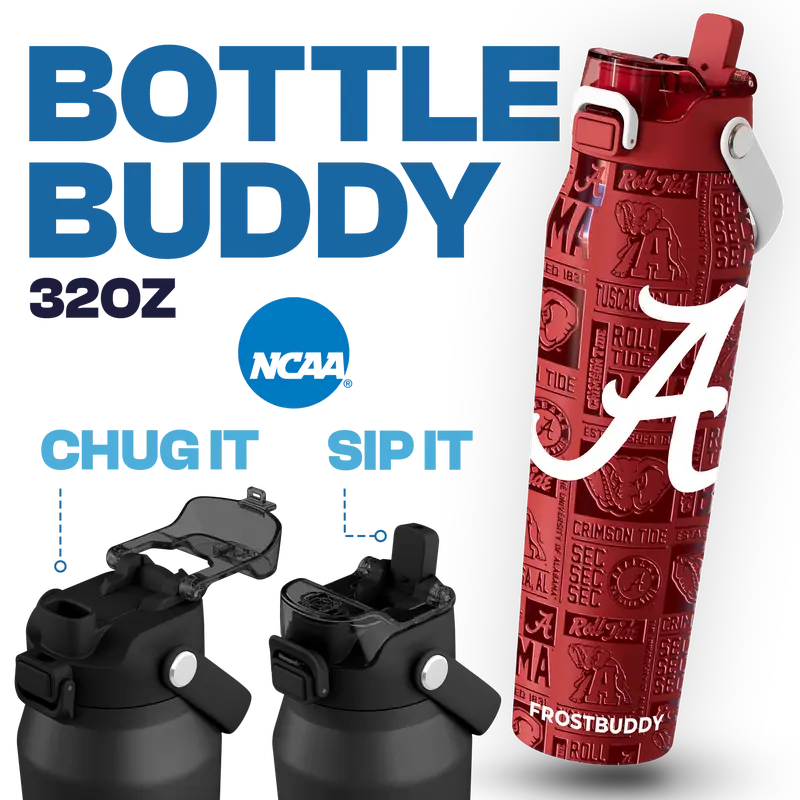 32oz Dual-Lid Insulated Stainless Steel Water Bottle — Sip & Chug in One