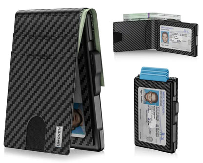 Instant Pop-Up Slim Metal Wallet with RFID Blocking Security