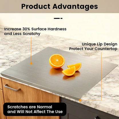 Ultra-Hygienic Food-Grade Stainless Steel Cutting Board