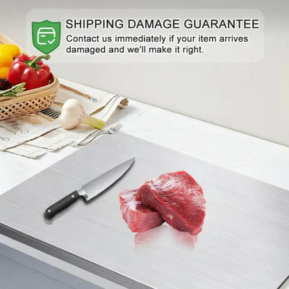 Ultra-Hygienic Food-Grade Stainless Steel Cutting Board