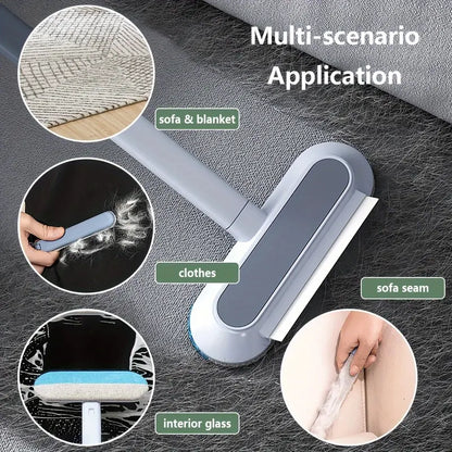 Multi-Surface Pet Hair Remover Brush with Extended Handle | 2 Pack per Set