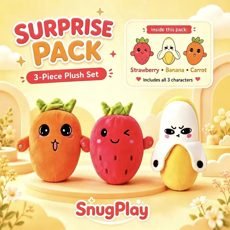Talking Fruit Plushies with Funny Sound FX