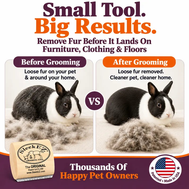 Effortless Pet Deshedding Grooming Tool for Loose Fur & Undercoat