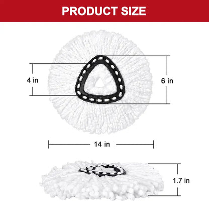 Microfiber Spin Mop Refill & Heavy Duty Scrub Brush Set