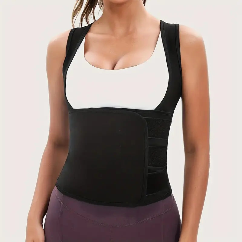 Women's Sweat Polymer Vest Waist Trainer Body Shaper | Buy 1 Get 1 Free