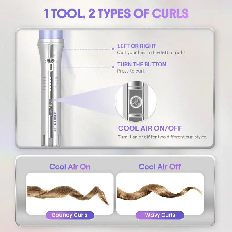 Effortless Curls in Seconds with Airflow Auto-Rotating Styler