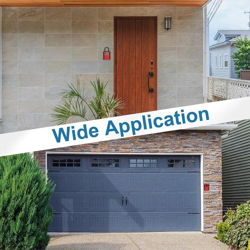 Heavy-Duty Weatherproof Key Lock Box with Resettable 4-Digit Combination