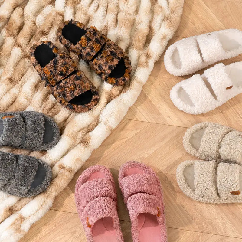 Ultra-Soft Cloud Plush Slippers with Non-Slip Support