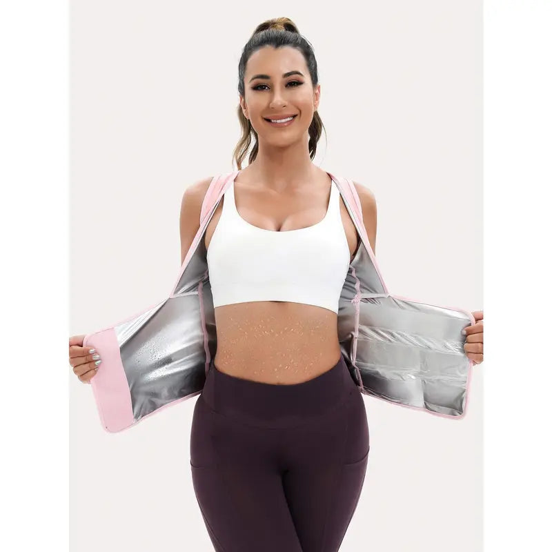 Women's Sweat Polymer Vest Waist Trainer Body Shaper | Buy 1 Get 1 Free