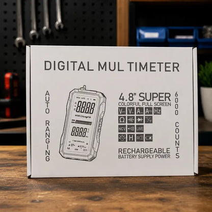 Smart Digital Multimeter with True RMS & Rechargeable Display