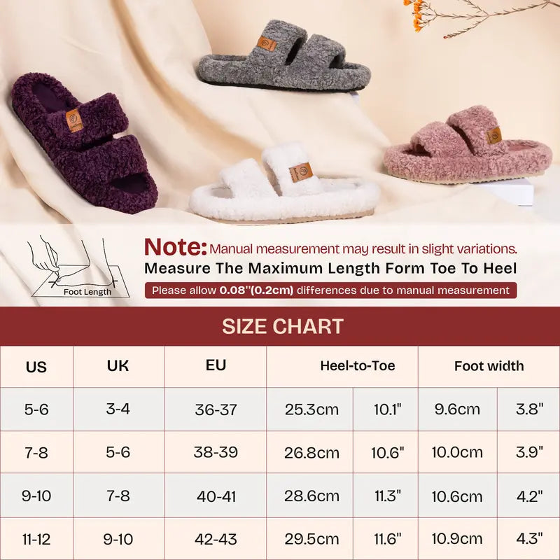 Ultra-Soft Cloud Plush Slippers with Non-Slip Support