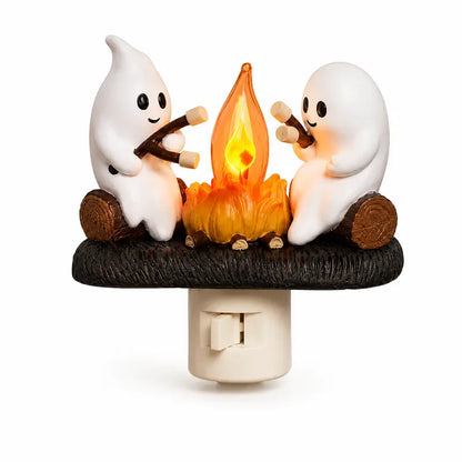 Ghost Campfire Night Light with Real Flickering Flame Effect