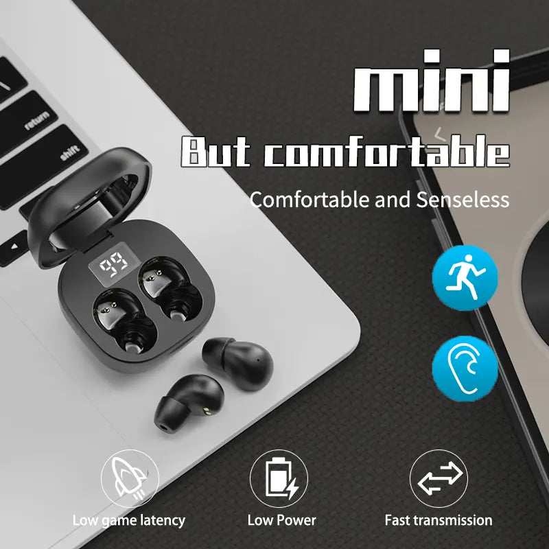 Ultra-Mini Invisible Sleep Earbuds for Side Sleepers & Daily Focus